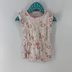 Sunny and Sal romper flamingos